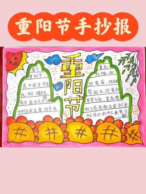 手抄报 手抄报作业 手抄报模板 重阳节手抄报 小红书成长助手