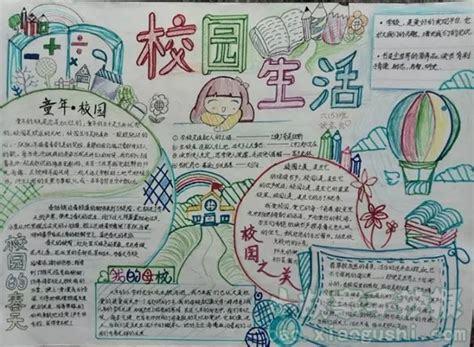 一年级新生手抄报校园生活手抄报校园生活手抄报一等奖中国智慧新生活
