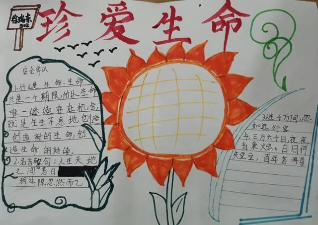 健康珍爱生命一年级手抄报 珍爱生命手抄报1首先我们要在手抄报上方