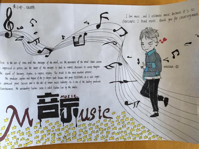 简单英语歌曲手抄报英语歌曲手抄报