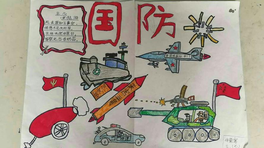 小学生国防小知识简短手抄报小学生手抄报