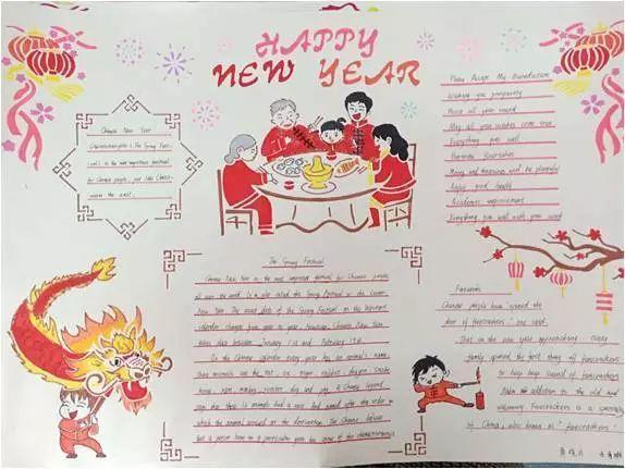 四年级英语中国民俗文化手抄报四年级英语手抄报