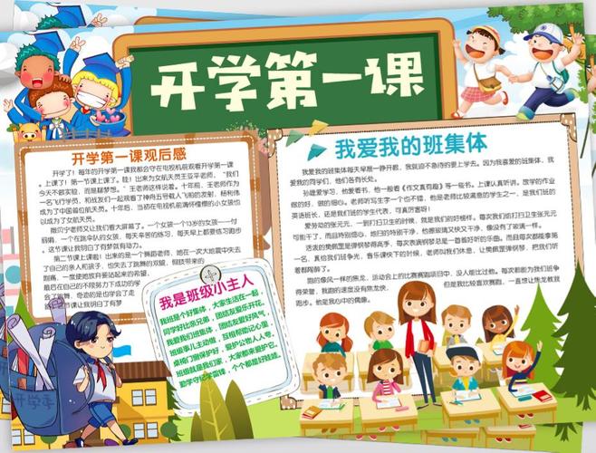 2024年开学第一课主题手抄报3张