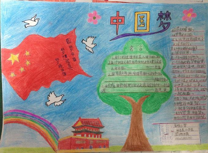 三年级超简单的富强中国手抄报简单的手抄报