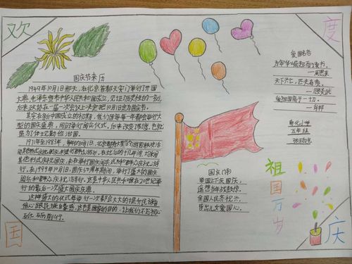 南化小学迎国庆主题系列活动--- 礼赞祖国 祝福祖国 手抄报 黑板报