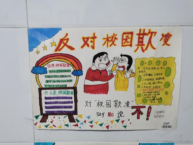 对校园欺凌说syn0手抄报校园手抄报