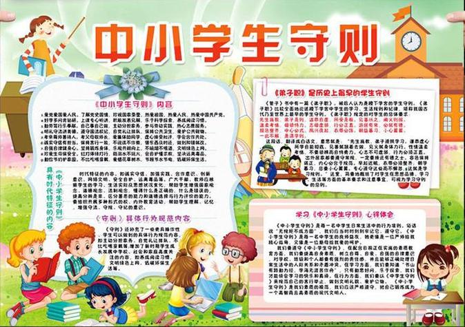 最新小学生日常行为规范手抄报图片行为规范手抄报资料大全 - 伴宝网