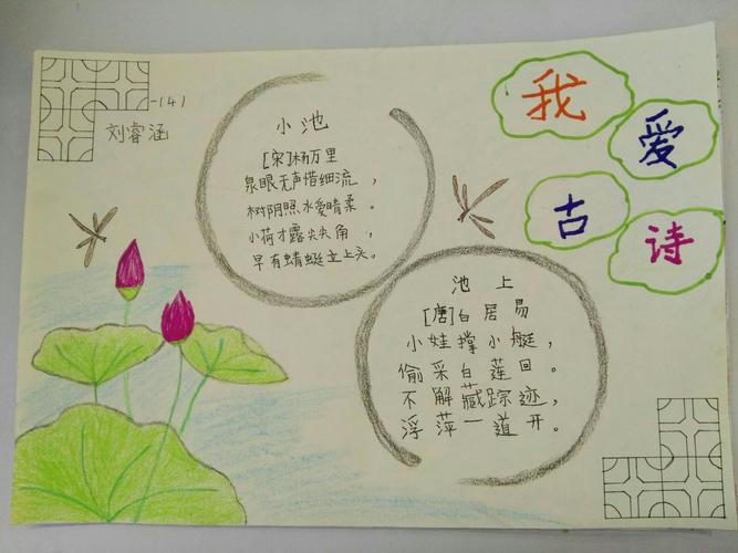 长春小学一年级四班 诵经典 读名著 绘画与手抄报展示